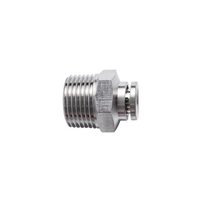Metal Pu Fitting Straight 6mm X 3/8' M